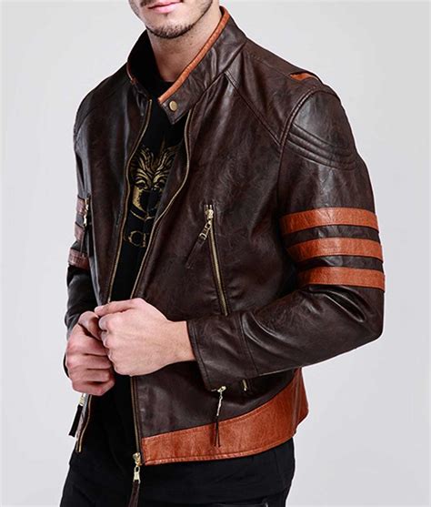 wolverine leather jacket replica uk|x origins wolverine leather jacket.